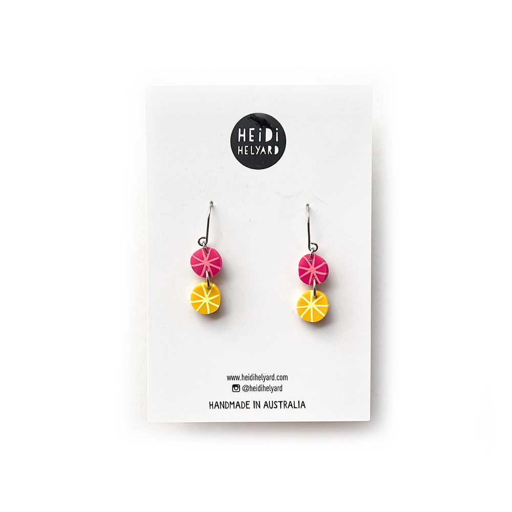 
            
                Load image into Gallery viewer, Rock Candy Two Drop Hook Earrings
            
        