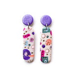 Pink and Purple Party Capsule Earrings