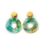 Suspended Threads MATTE Mega Donut Earrings