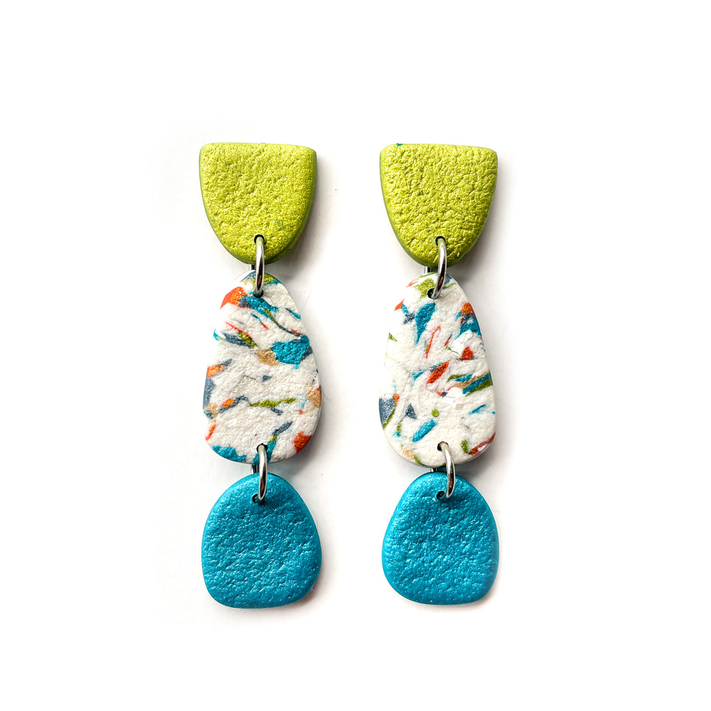 Iconic Confetti Multi Drop Earrings