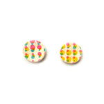 Risograph Dots Midi Circle Stud Earrings